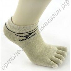 Мужские носки «5 пальцев» спортивные, заниженные, 1 пара